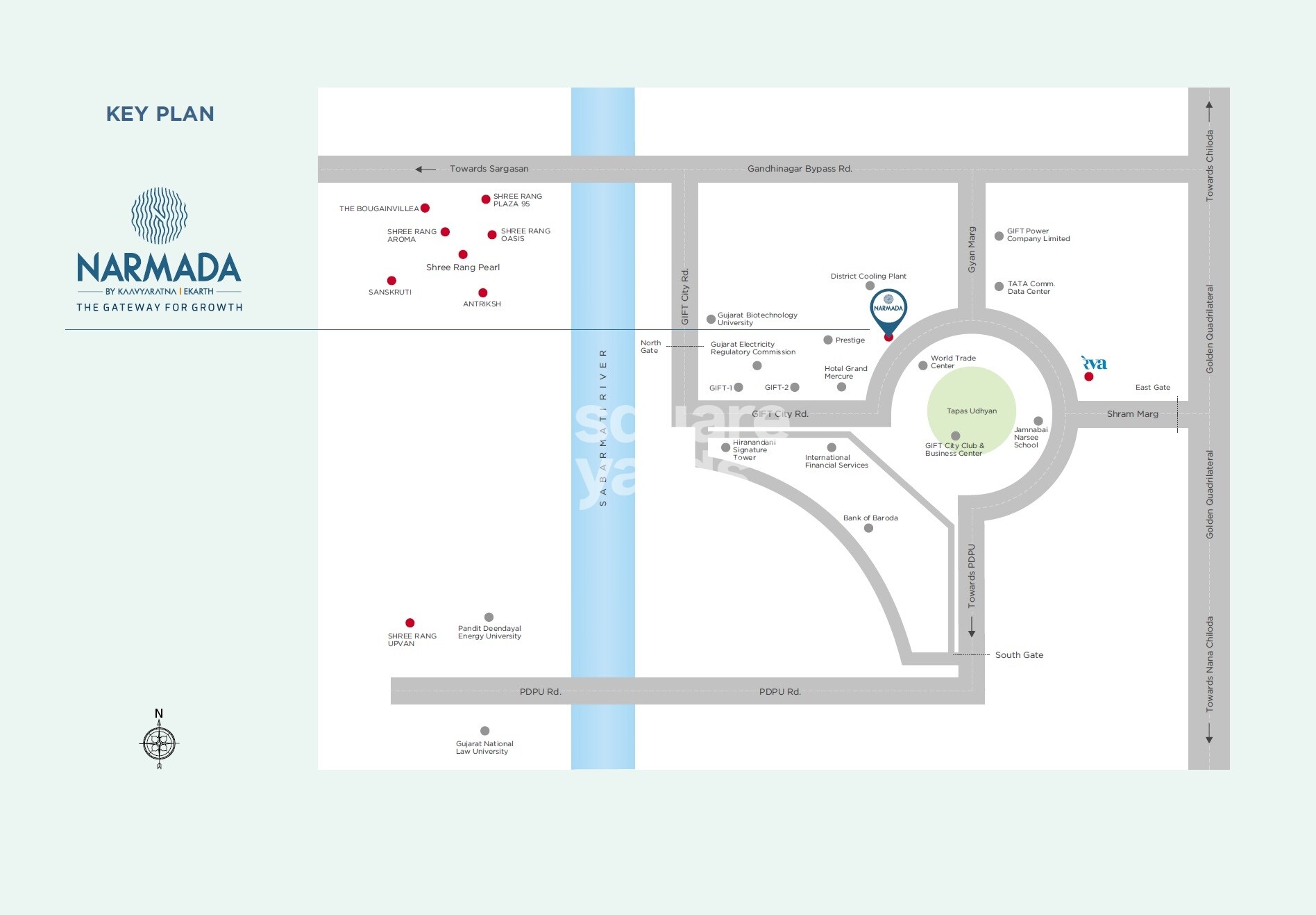 Kaavyaratna Narmada Location Image