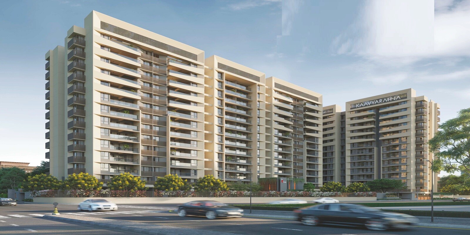 Kaavyaratna Srushti residential project in Kudasan