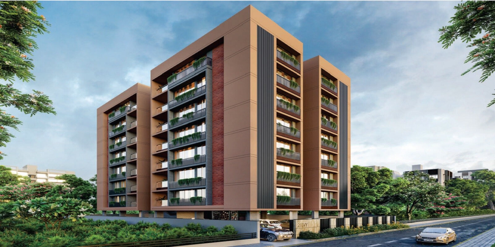 Kalpvruksh 28 IVY residential project in Tragad