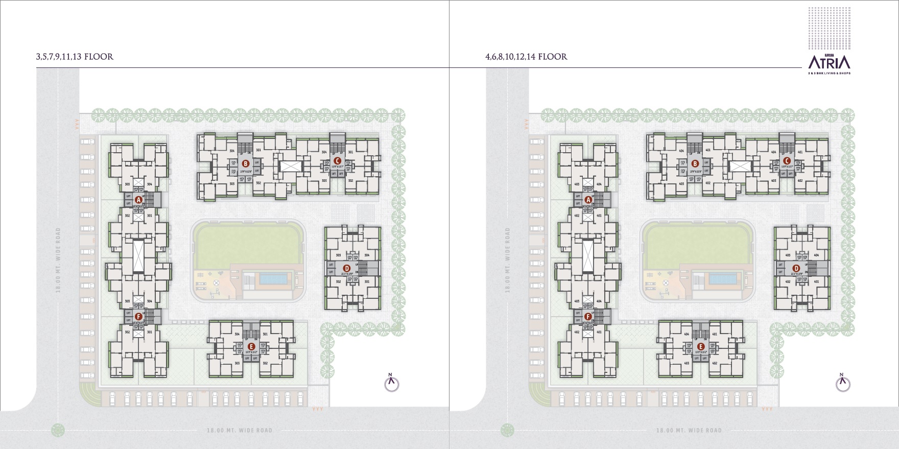 Kavisha Atria Floor Plans