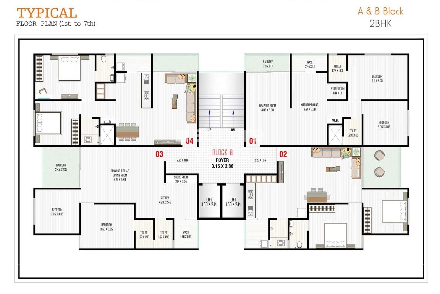 Keshav Sarthak Lake View Floor Plans