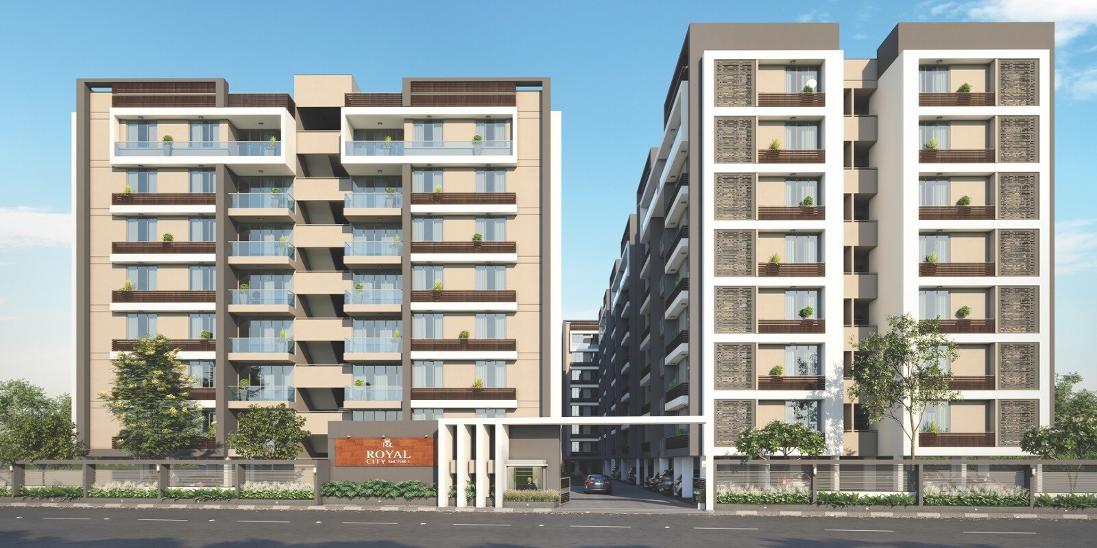 Khodal Royal City residential project in Nava Naroda