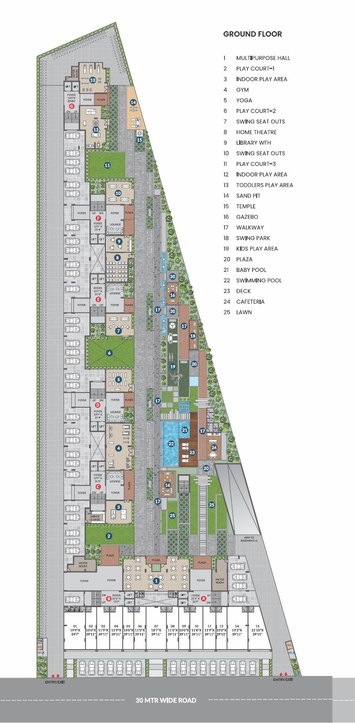 Khwaish-Blue-Bell_an aerial view of a street scene with a plane flying overhead