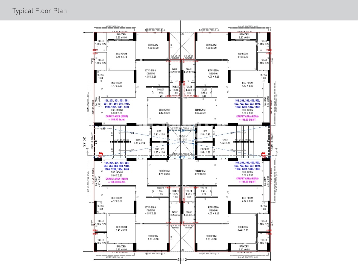 Krishna Ever Mark 445 Floor Plans