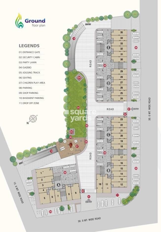 Krishna Heights Jagatpur Master Plan Image