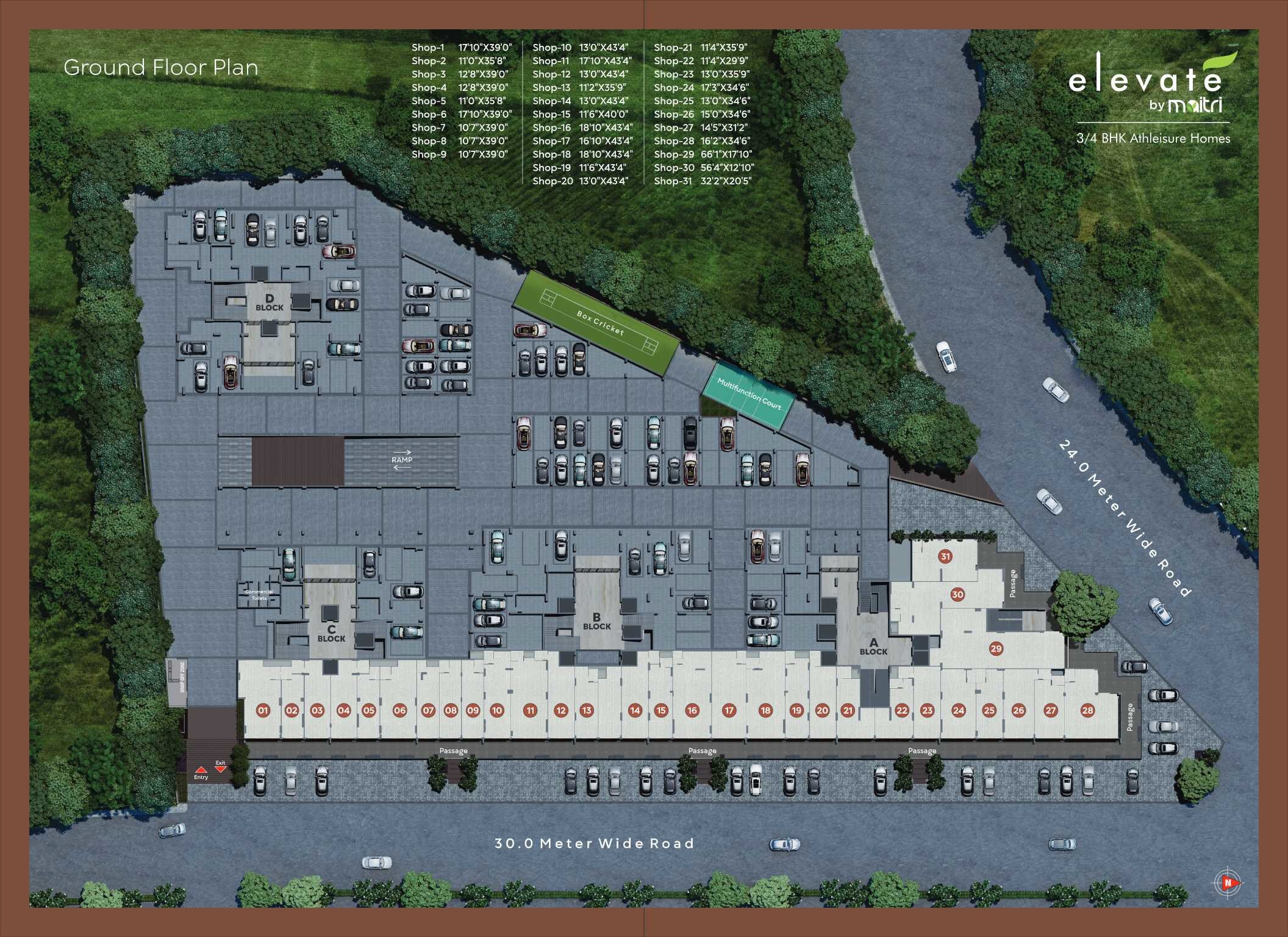 Maitri-Elevate_a large building with a train on top of it