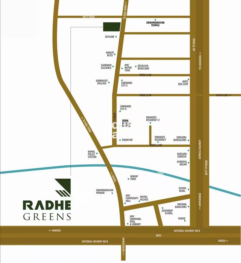 Nand Radhe Greens Location Image