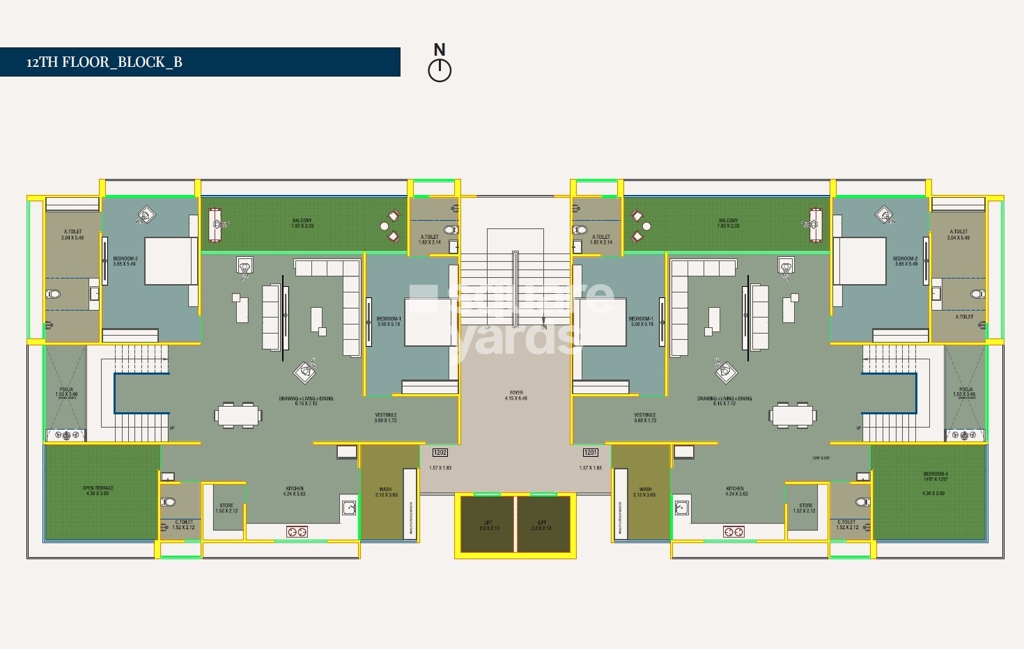 Om Kalhar Wing Floor Plans