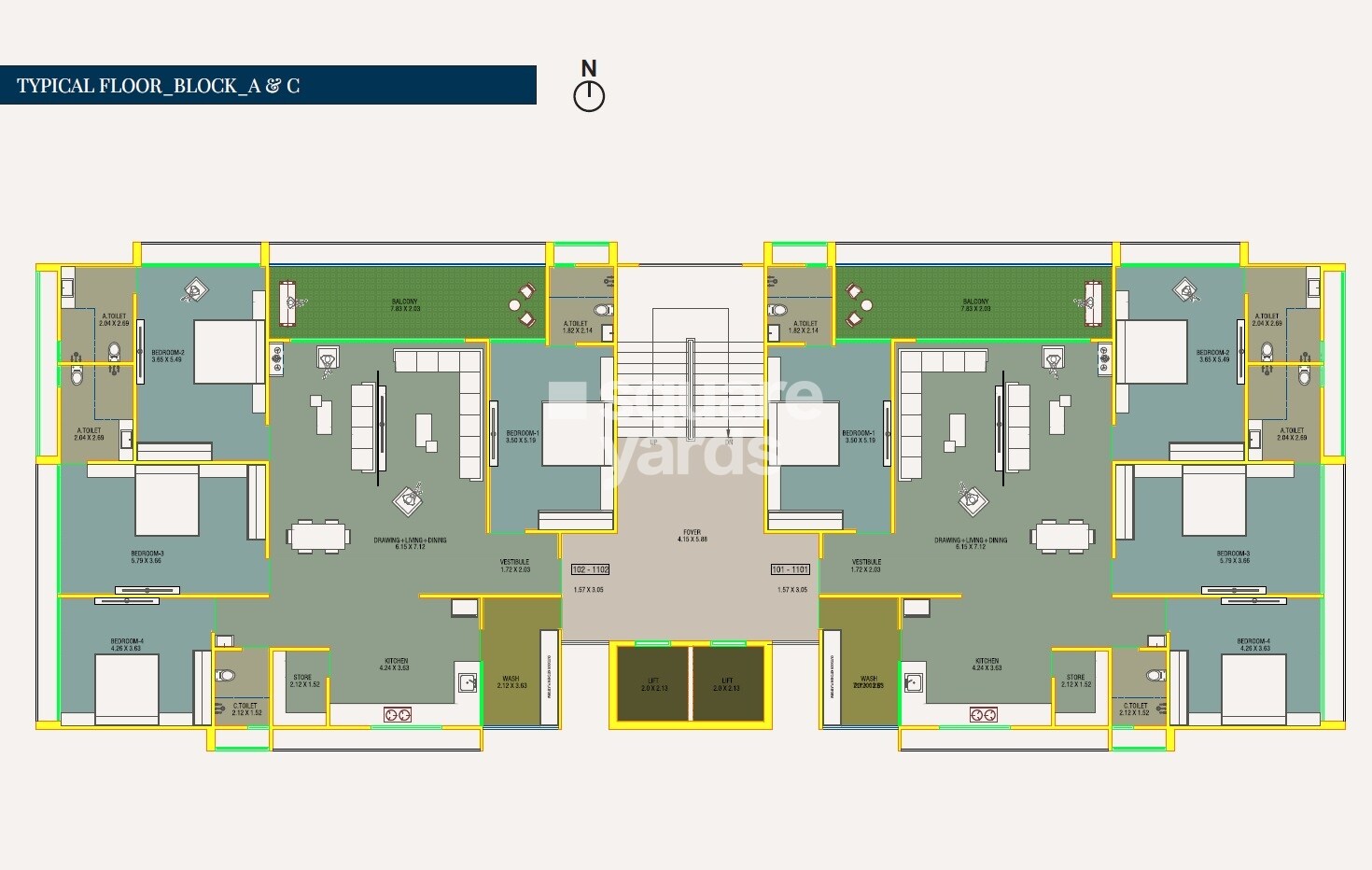 Om Kalhar Wing Floor Plans