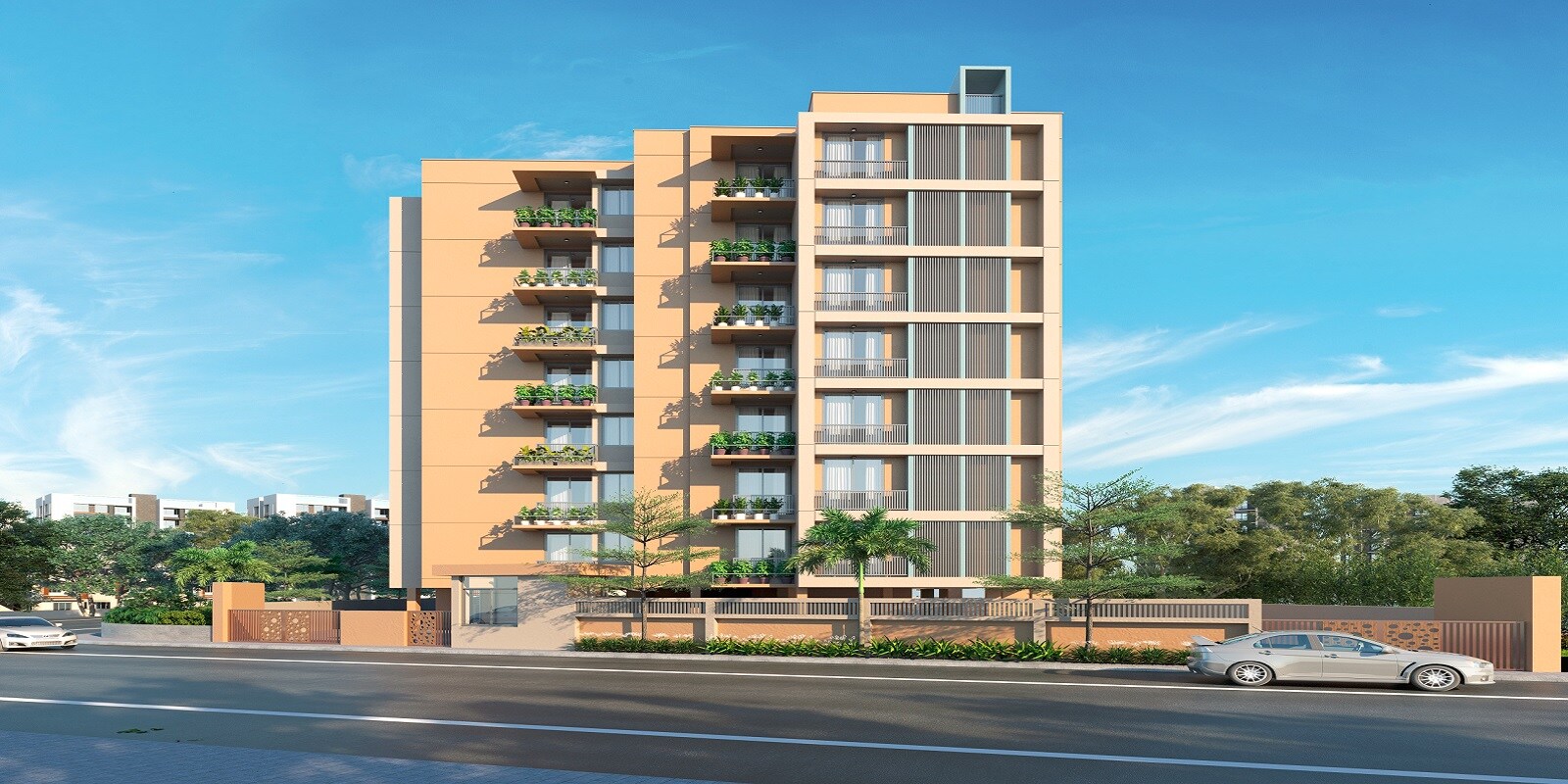 Radhe Vrundavan Riverside residential project in Raysan