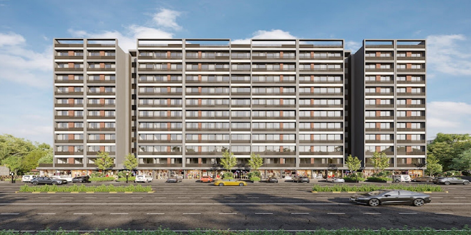 Raghuveer Rainbow South Wind residential project in Vatva