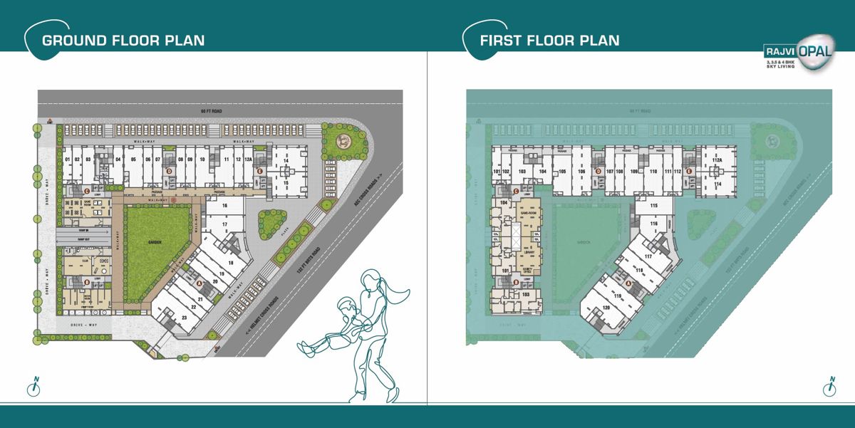 Rajvi Opal Floor Plans