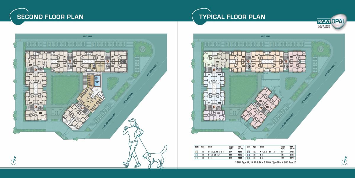 Rajvi Opal Floor Plans