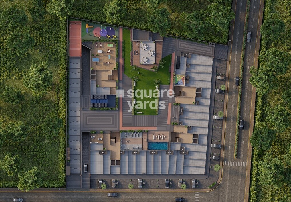 Rhythm-Aura_an aerial view of a city with a large building