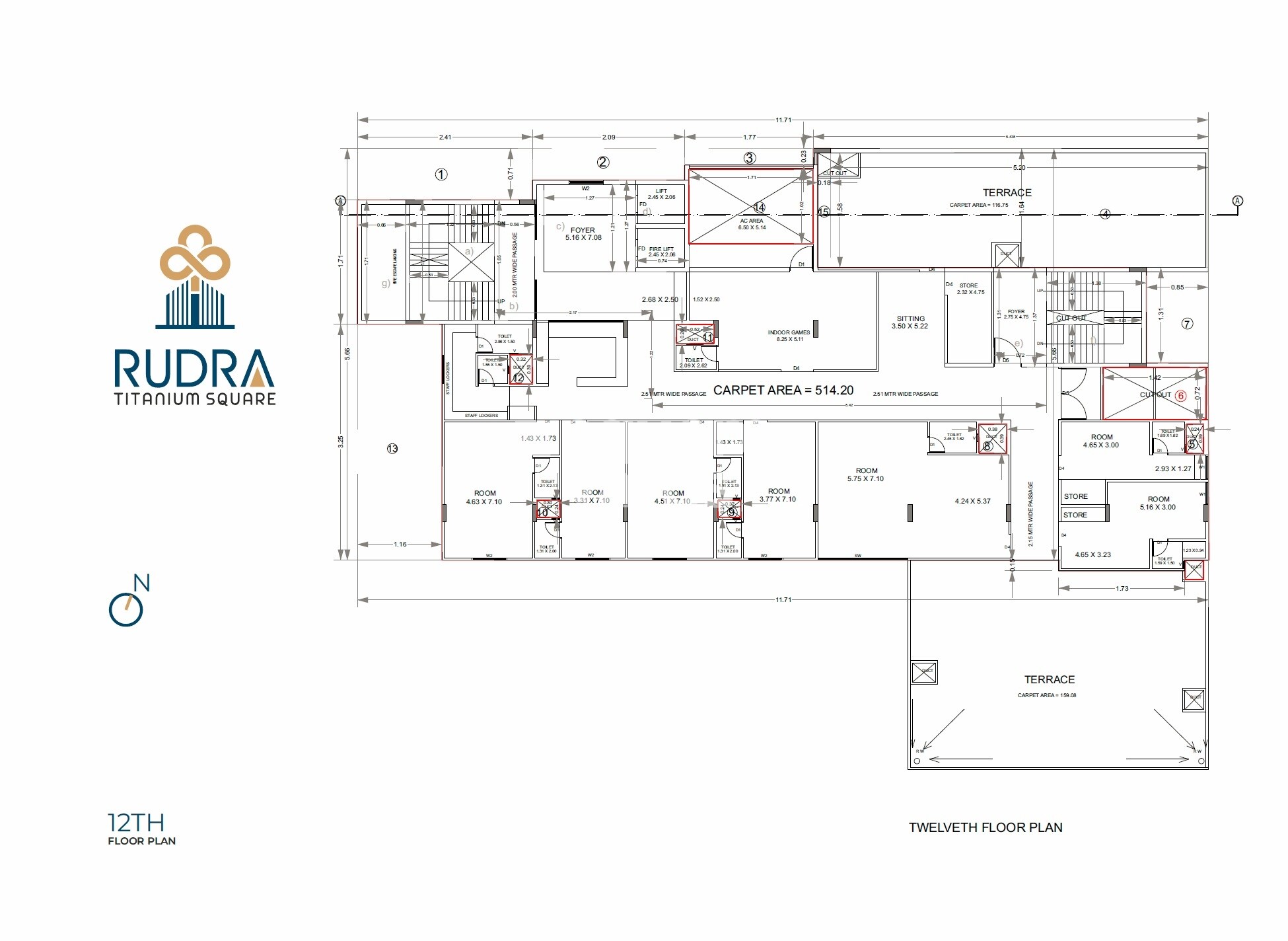 Rudra Titanium Square Floor Plans 2