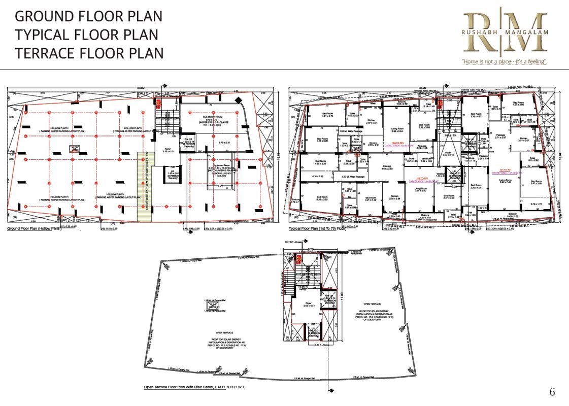 Rushabh Mangalam Floor Plans