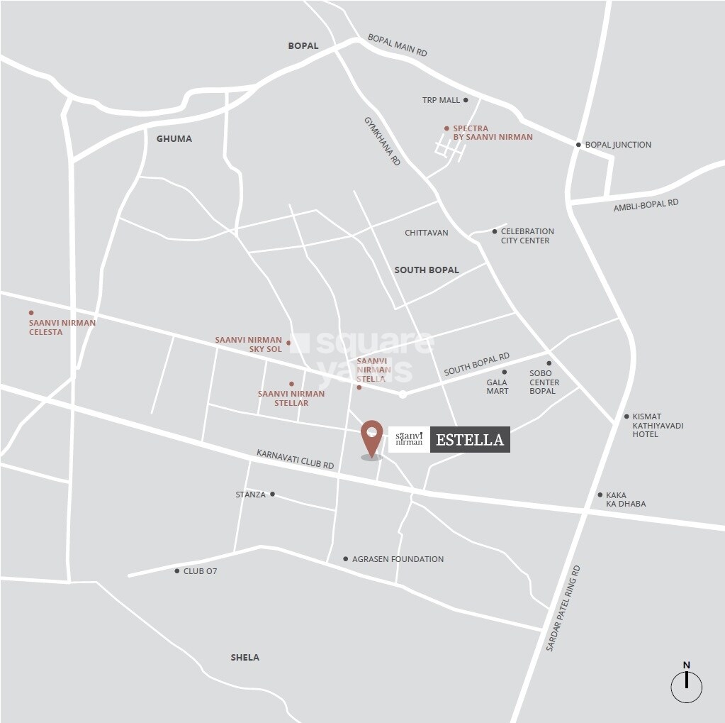 Saanvi Nirman Estella Location Image