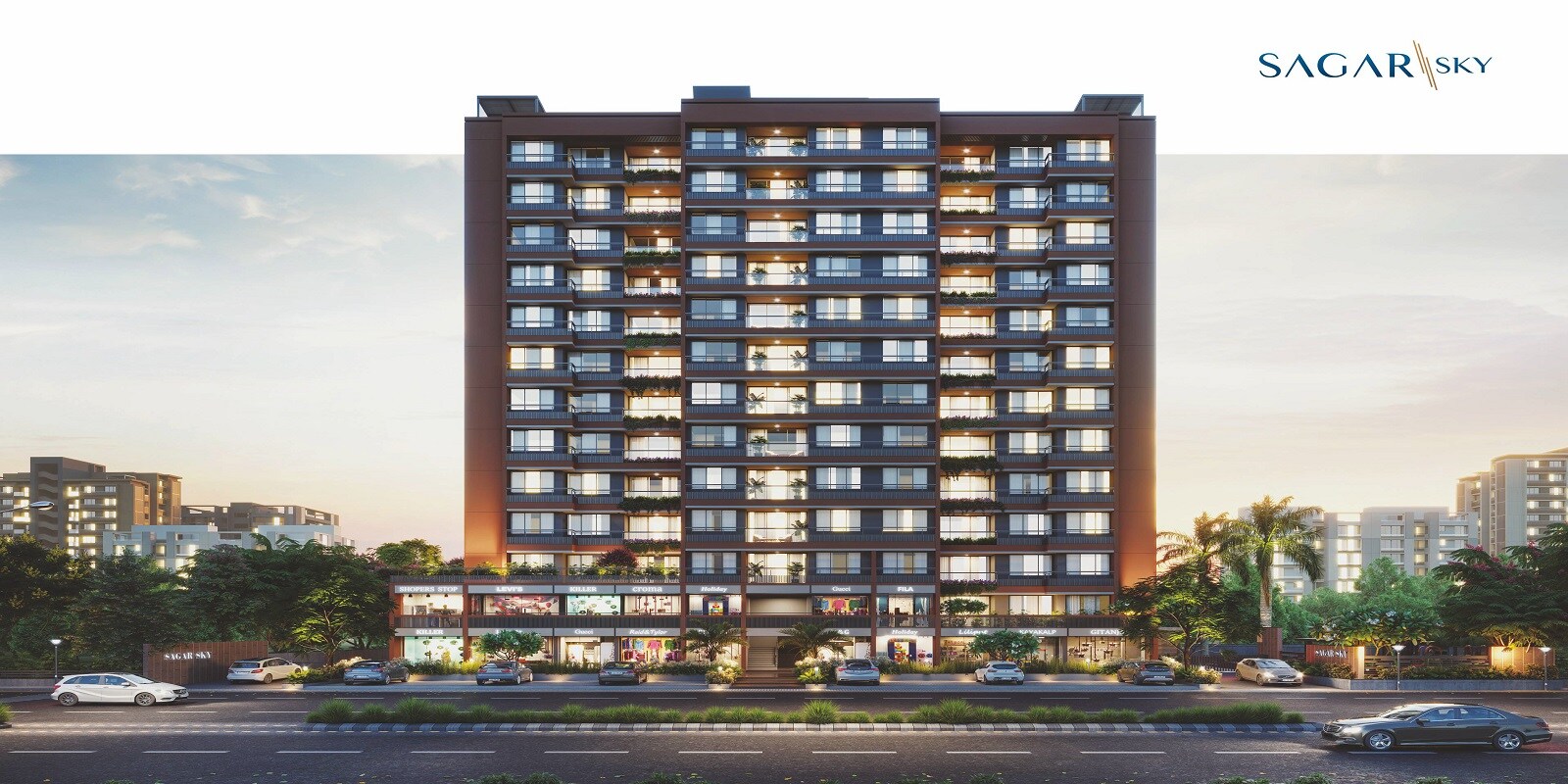 Sagar Sky residential project in Raysan