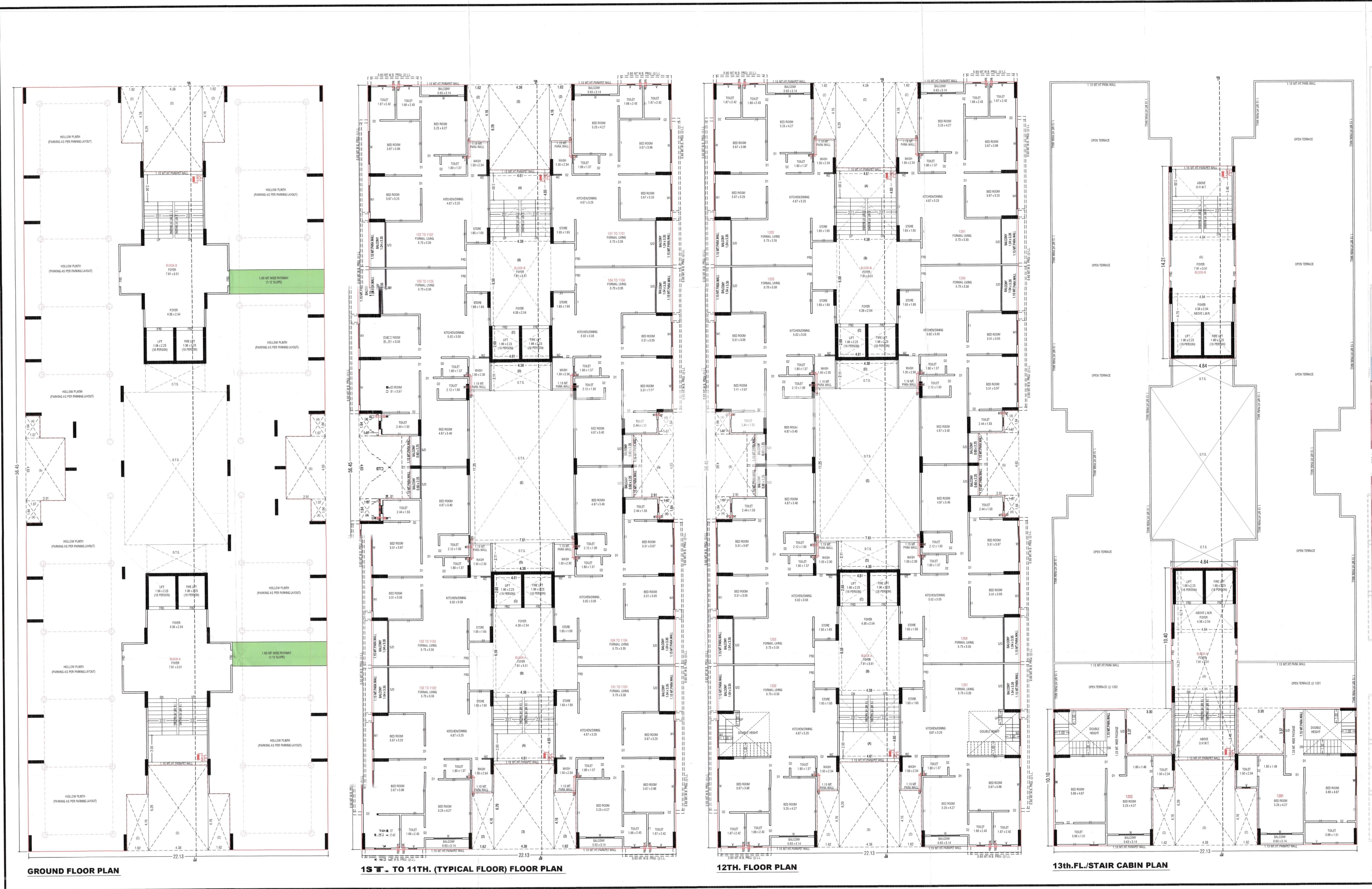 Sahajanand Supreme Floor Plans