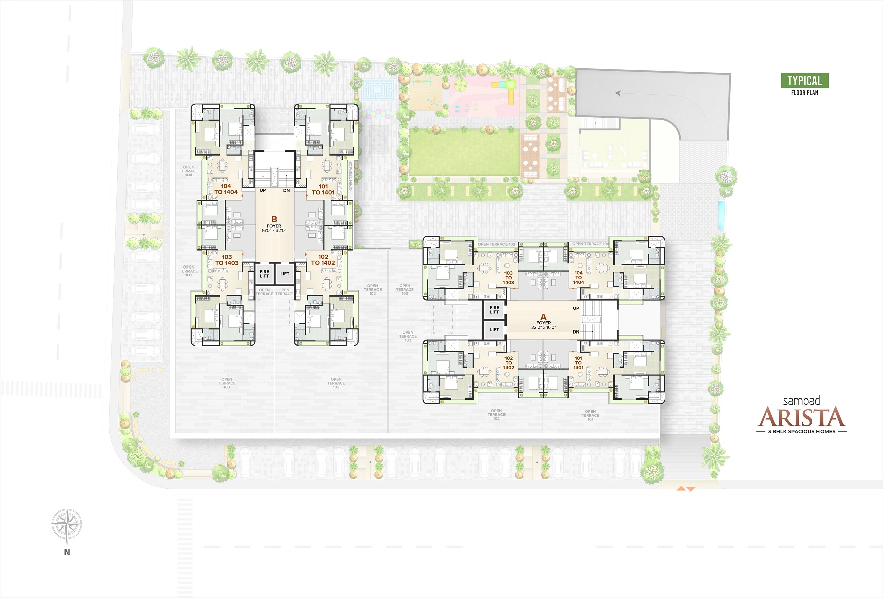 Sampad Arista Floor Plans