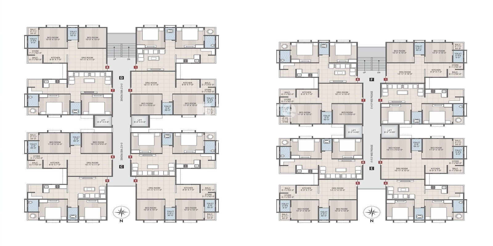 Sanidhya Flora Floor Plans 1