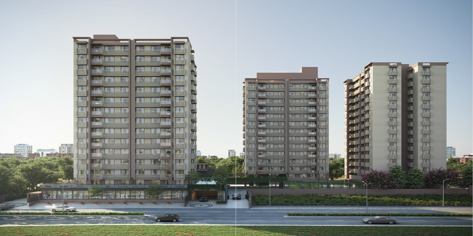 Saral Sparsh Arham residential project in Vasna