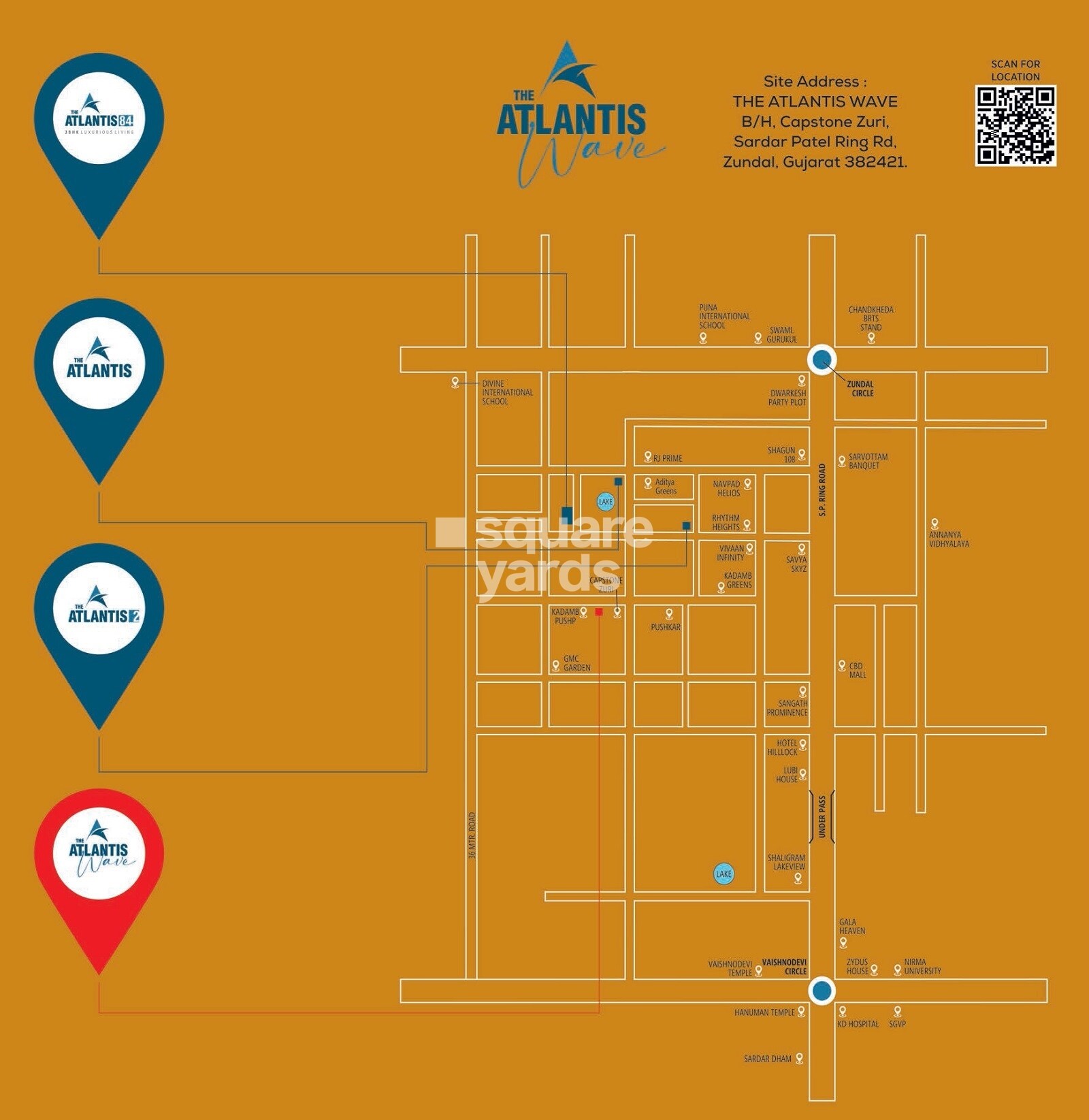Satyagrah The Atlantis Wave Location Image