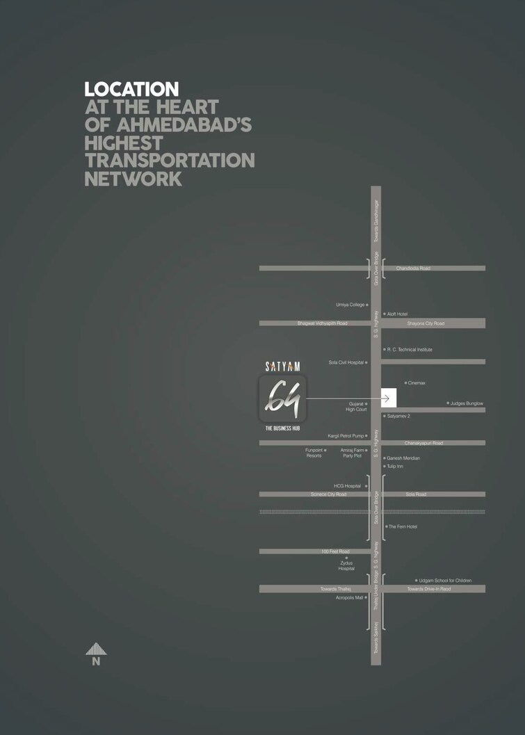 Satyam 64 Location Image