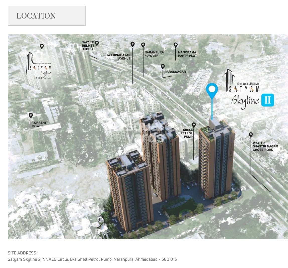 Satyam Skyline Location Image