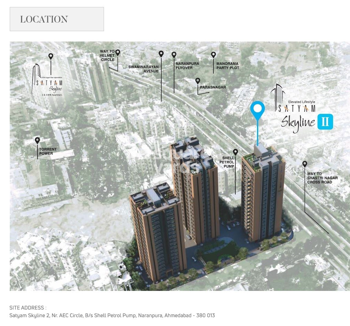 Satyam Skyline Location Image