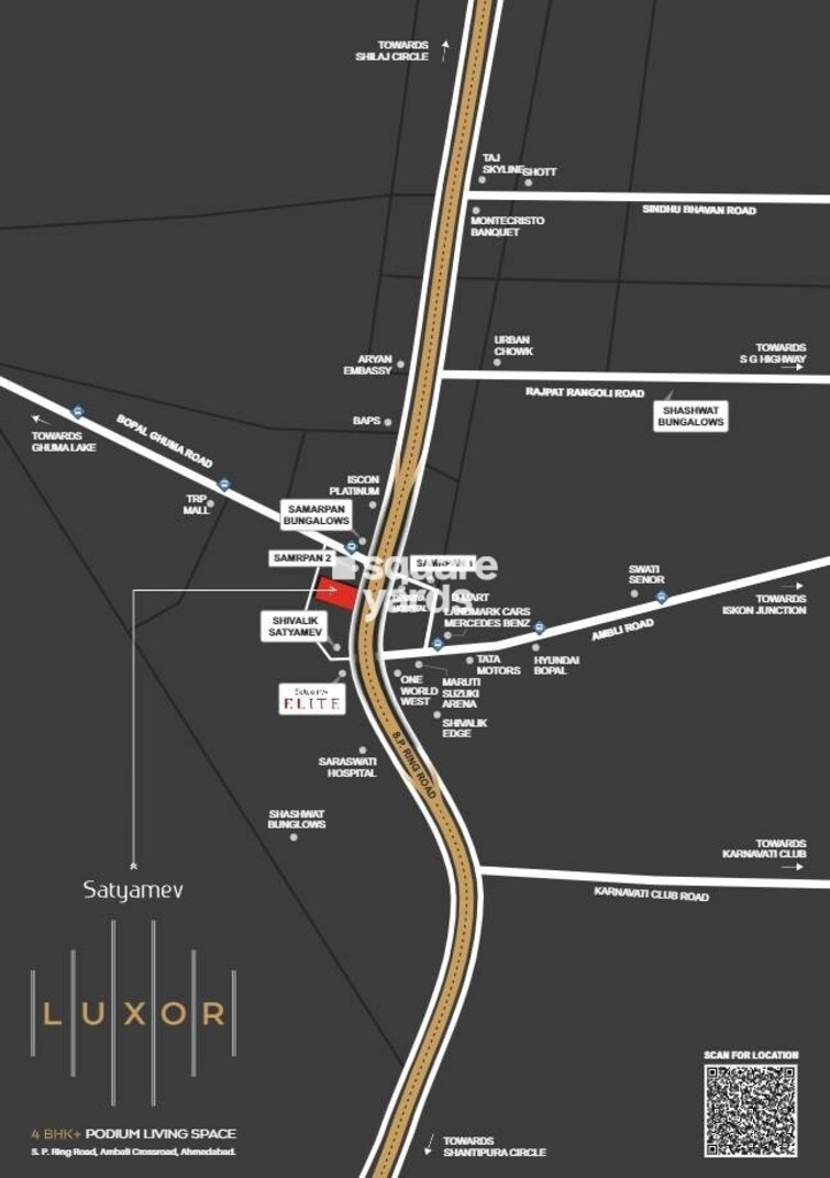 Satyamev Luxor Location Image