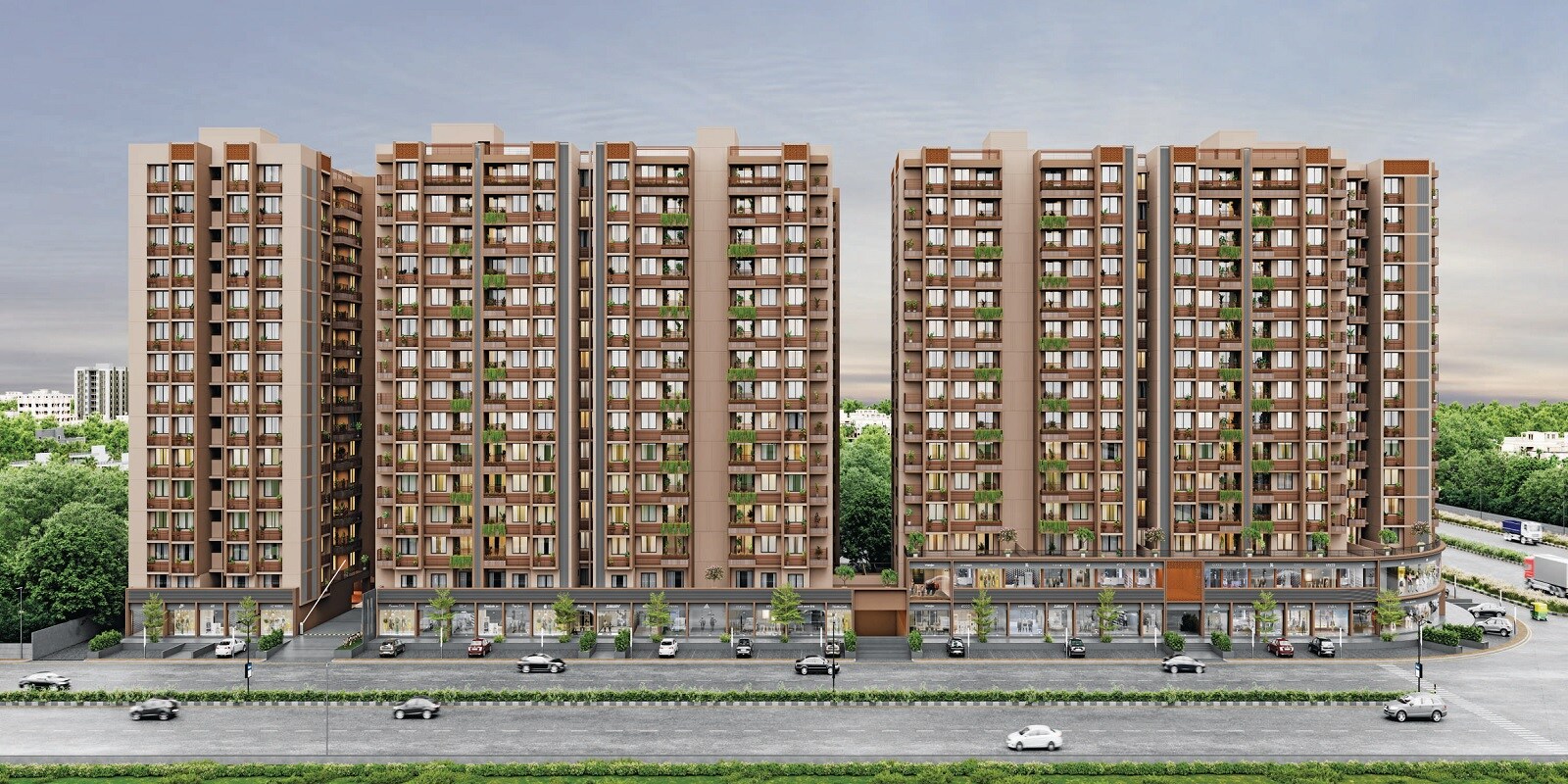 Shilp Serene residential project in Shilaj