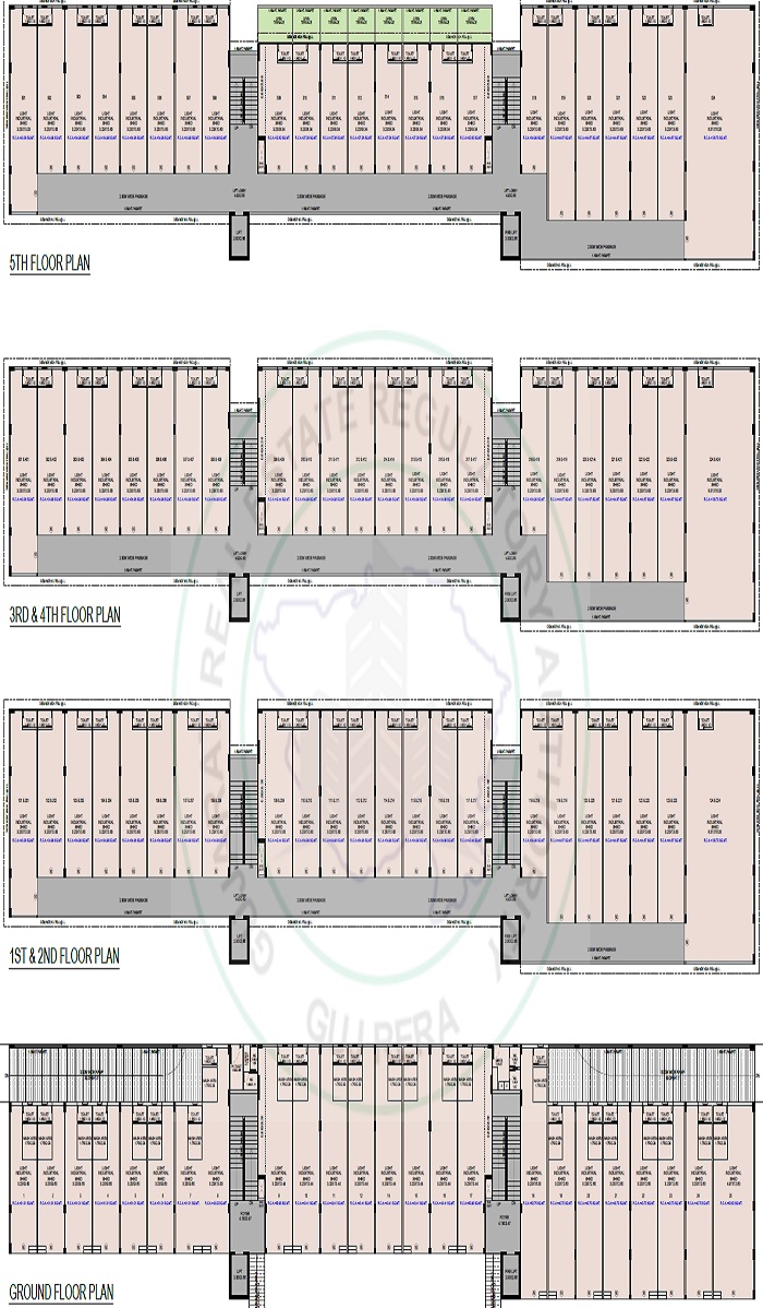 Shiv Mahadev Vandematram Business Hub Floor Plans