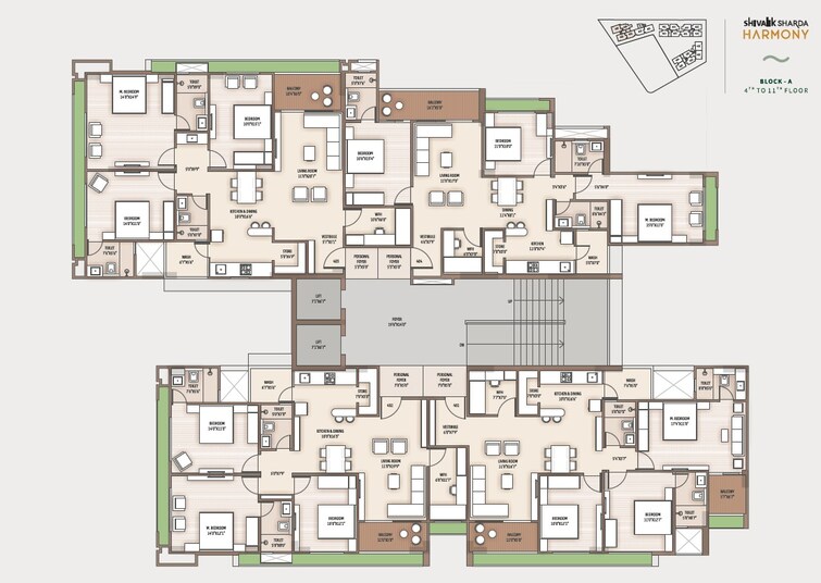 Shivalik Sharda Harmony Floor Plans 1