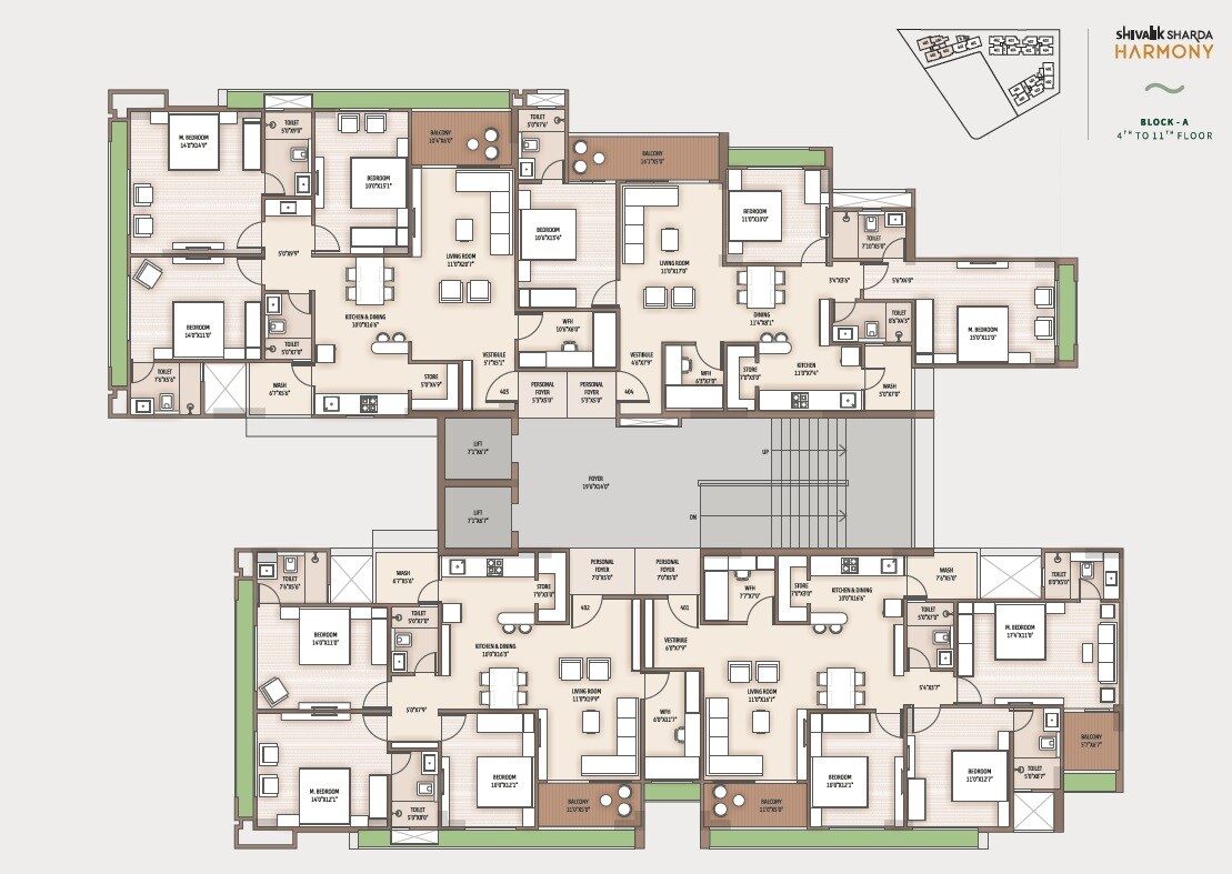 Shivalik Sharda Harmony Floor Plans 1