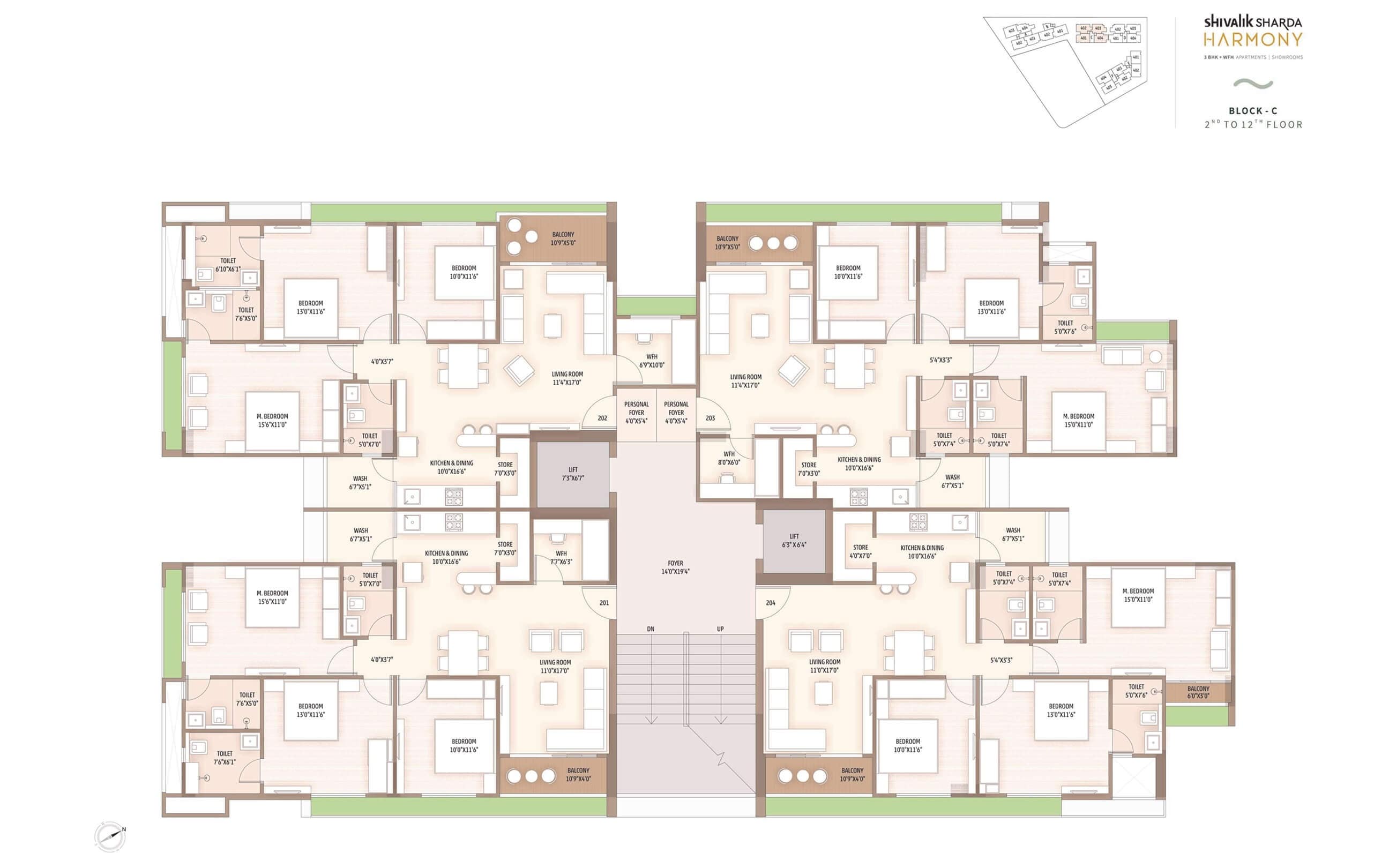 Shivalik Sharda Harmony Floor Plans 3