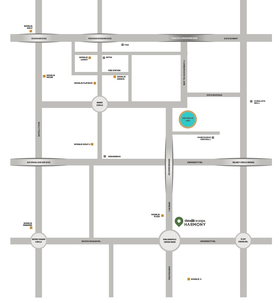 Shivalik Sharda Harmony Location Image