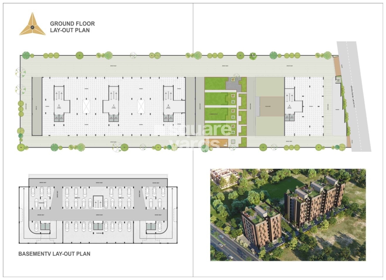 Shivam-Shreenand-Atria_a collage of photos showing different types of buildings