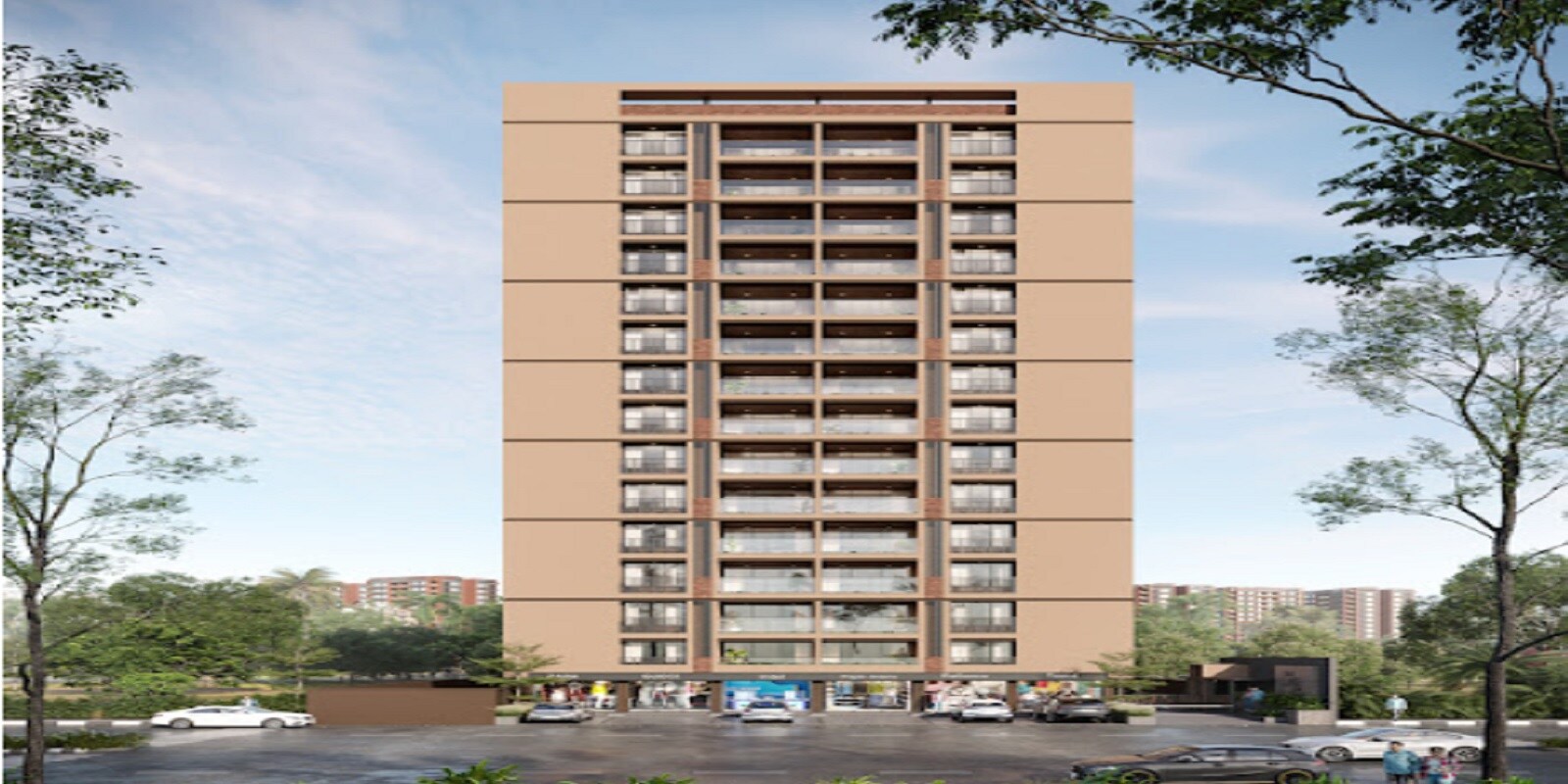 Shivam Solo Lakeview residential project in Chharodi Village