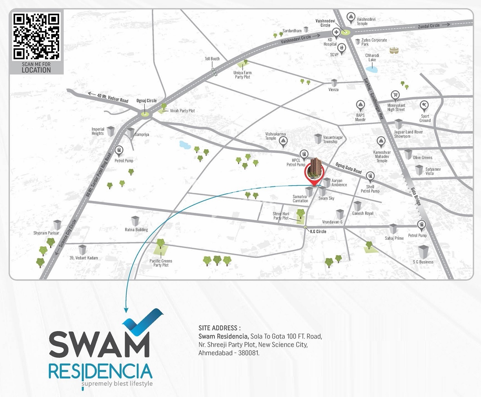 Shivay Swam Residencia Location Image