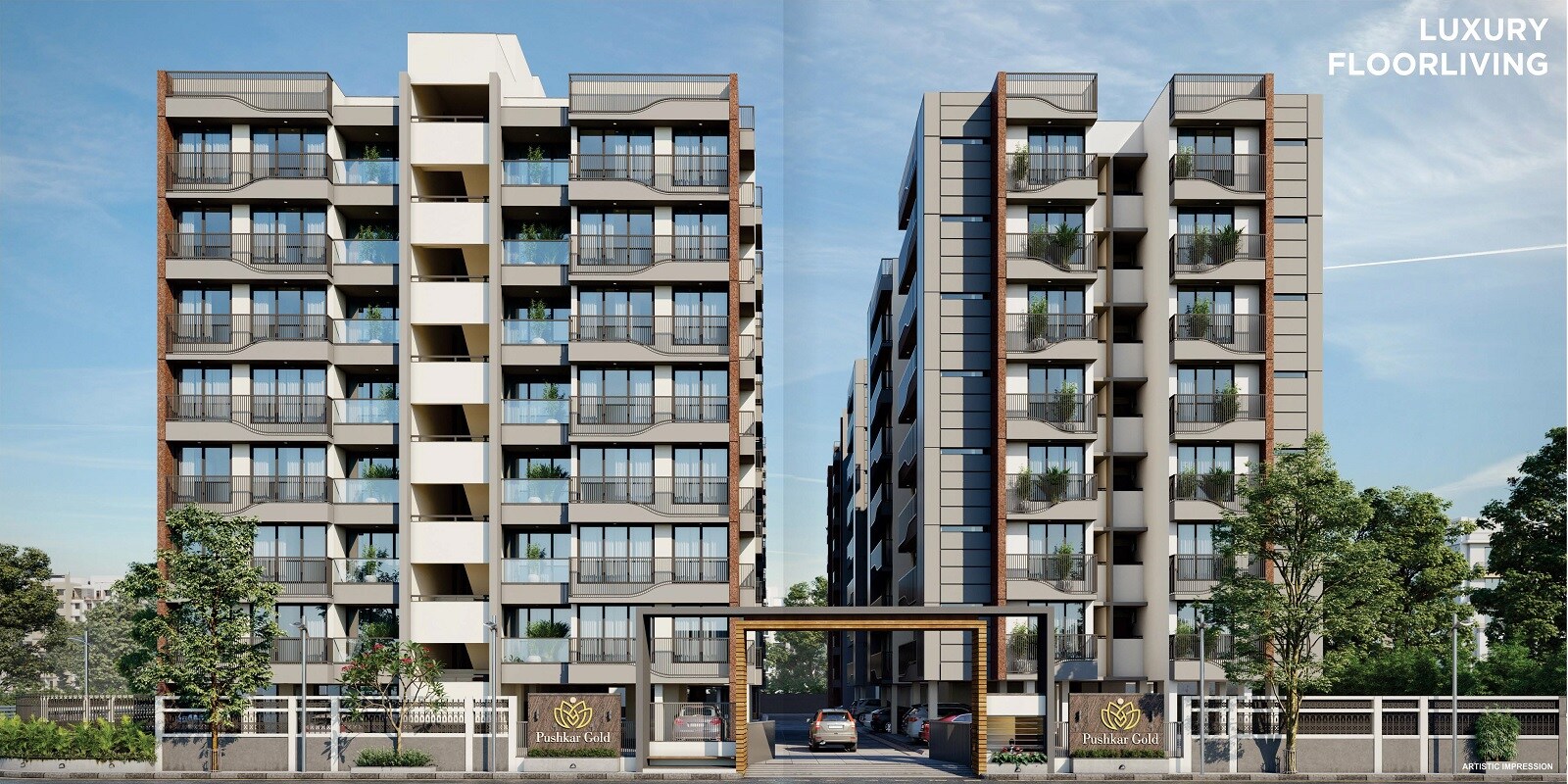 Shlok Pushkar Gold residential project in Isanpur