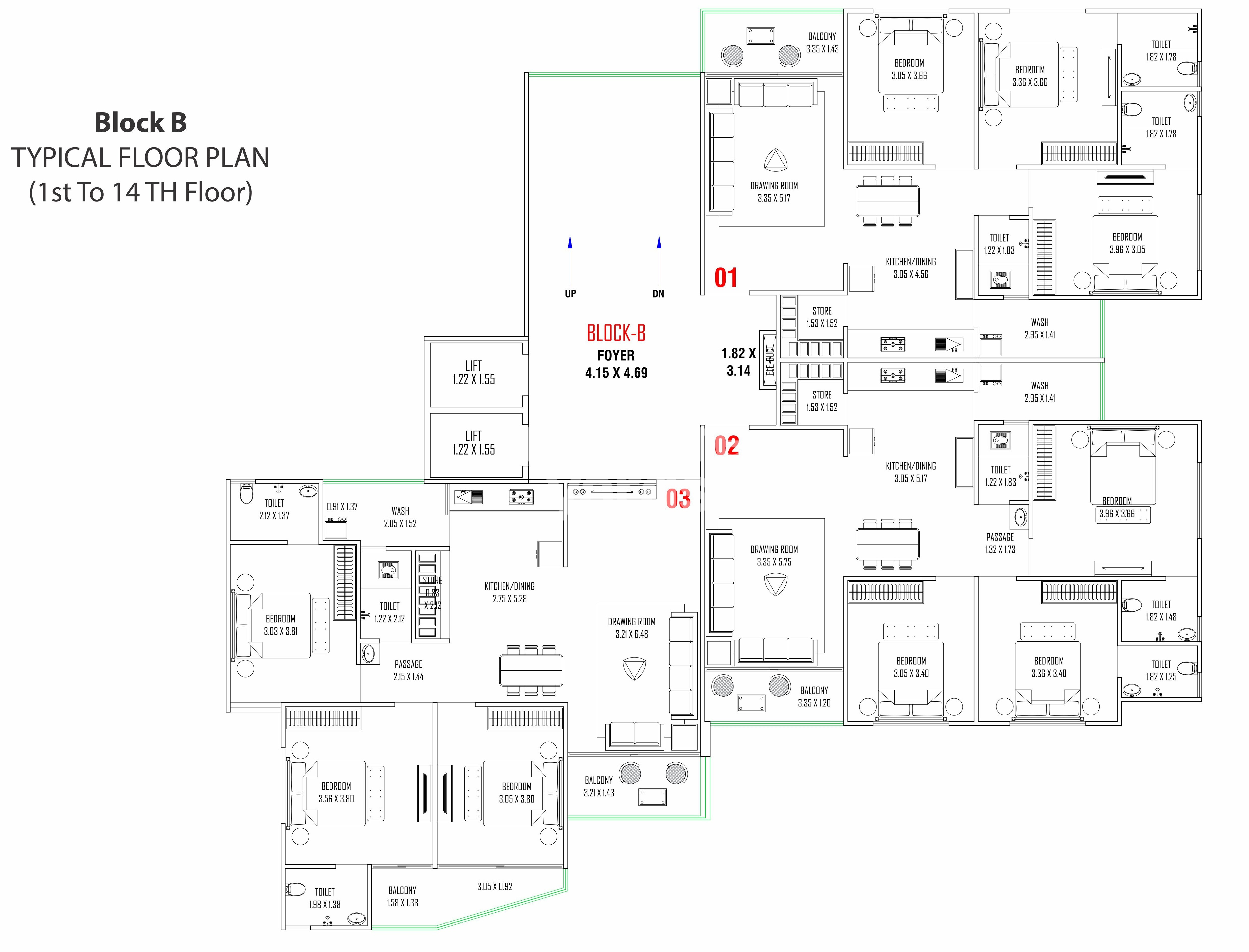 Shree Amee 98 Floor Plans