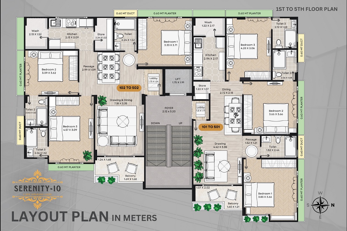 Shree Serenity 10 Floor Plans