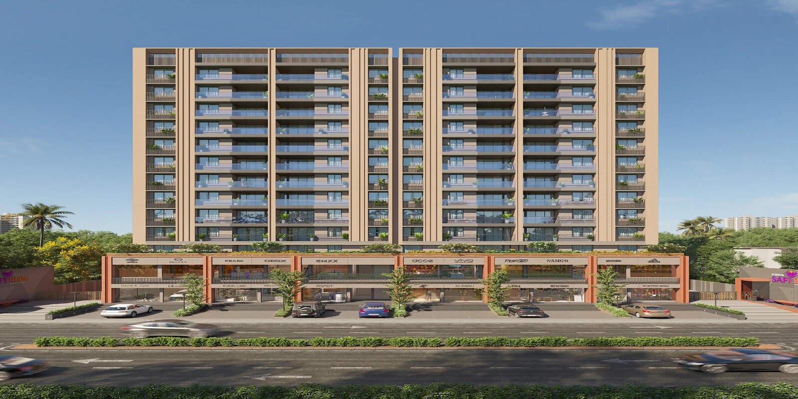 Shreenathji Rehvassa Saffron residential project in Nana Chiloda