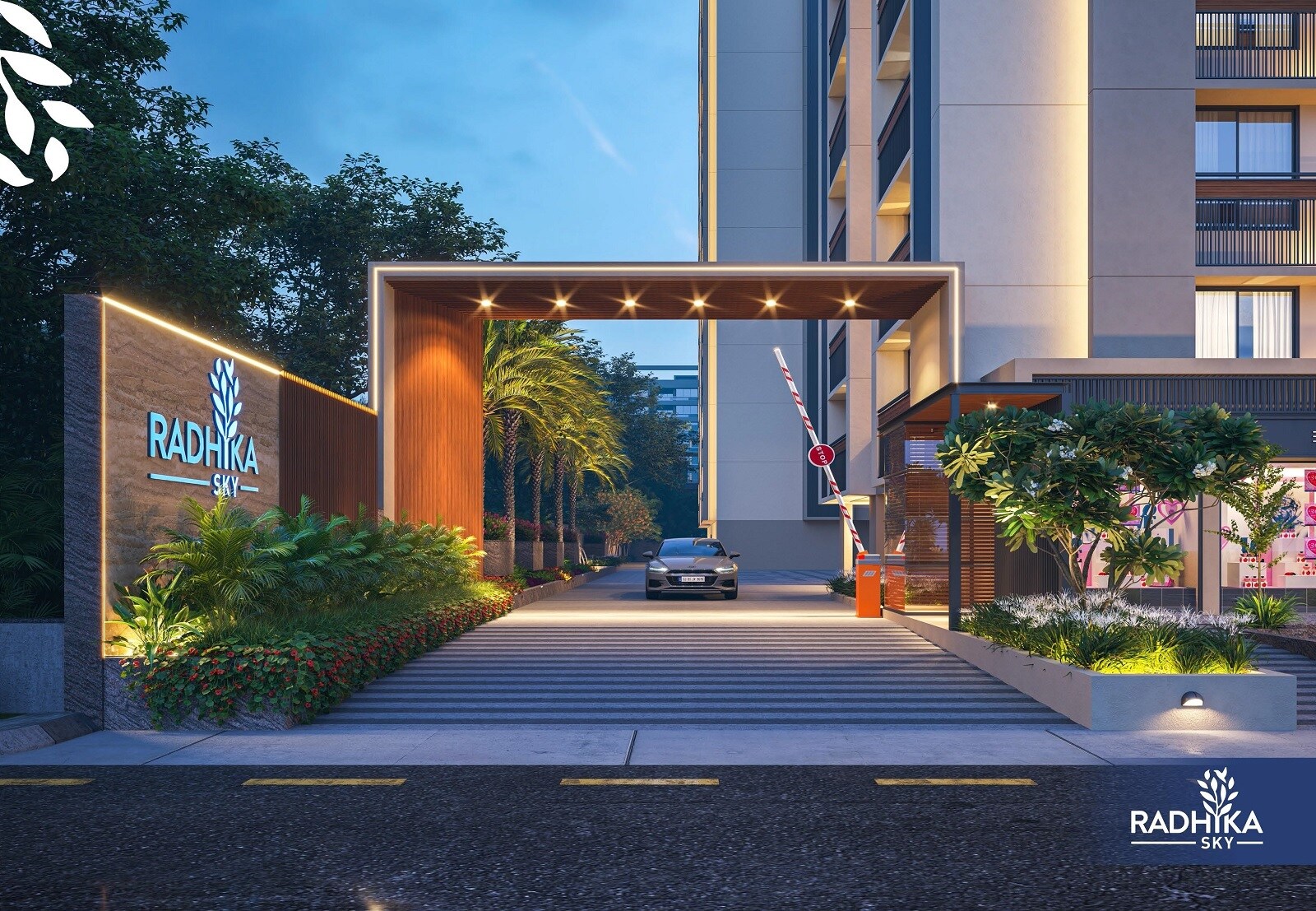 Shubh Radhika Sky Entrance View