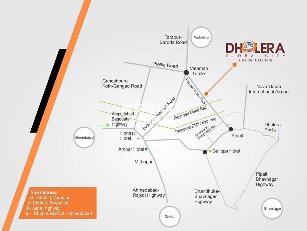 Shyam Dholera Global City Location Image