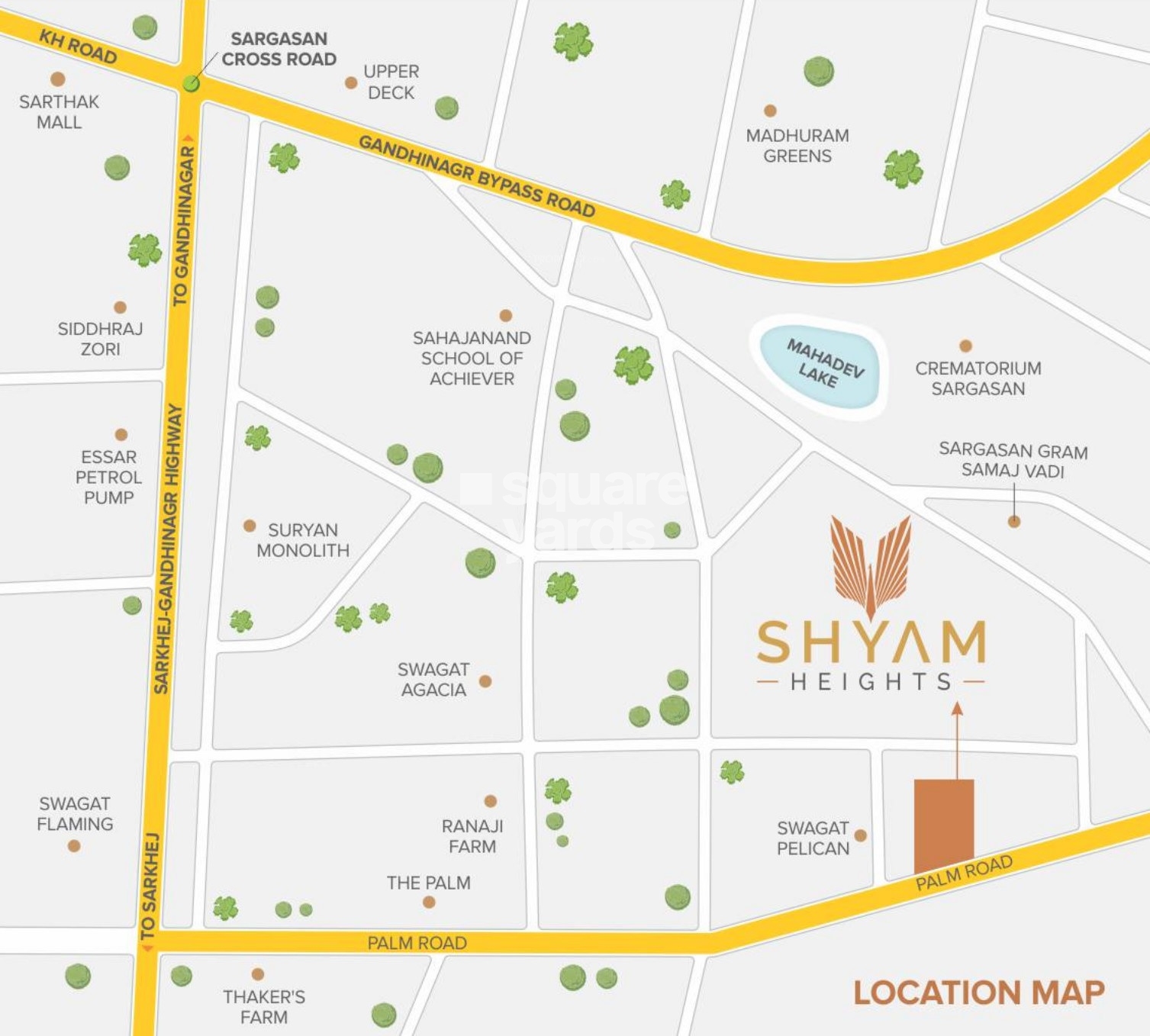 Shyam Heights Apartments Location Image