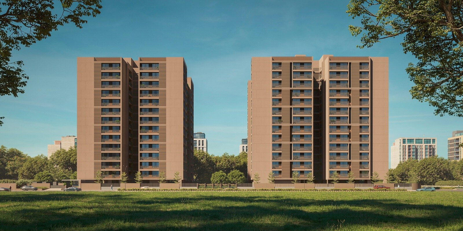 Siddhi Pratibimb residential project in Kudasan