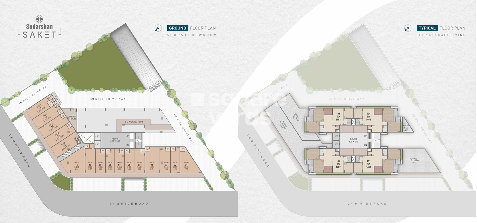 Sudarshan Saket Floor Plans