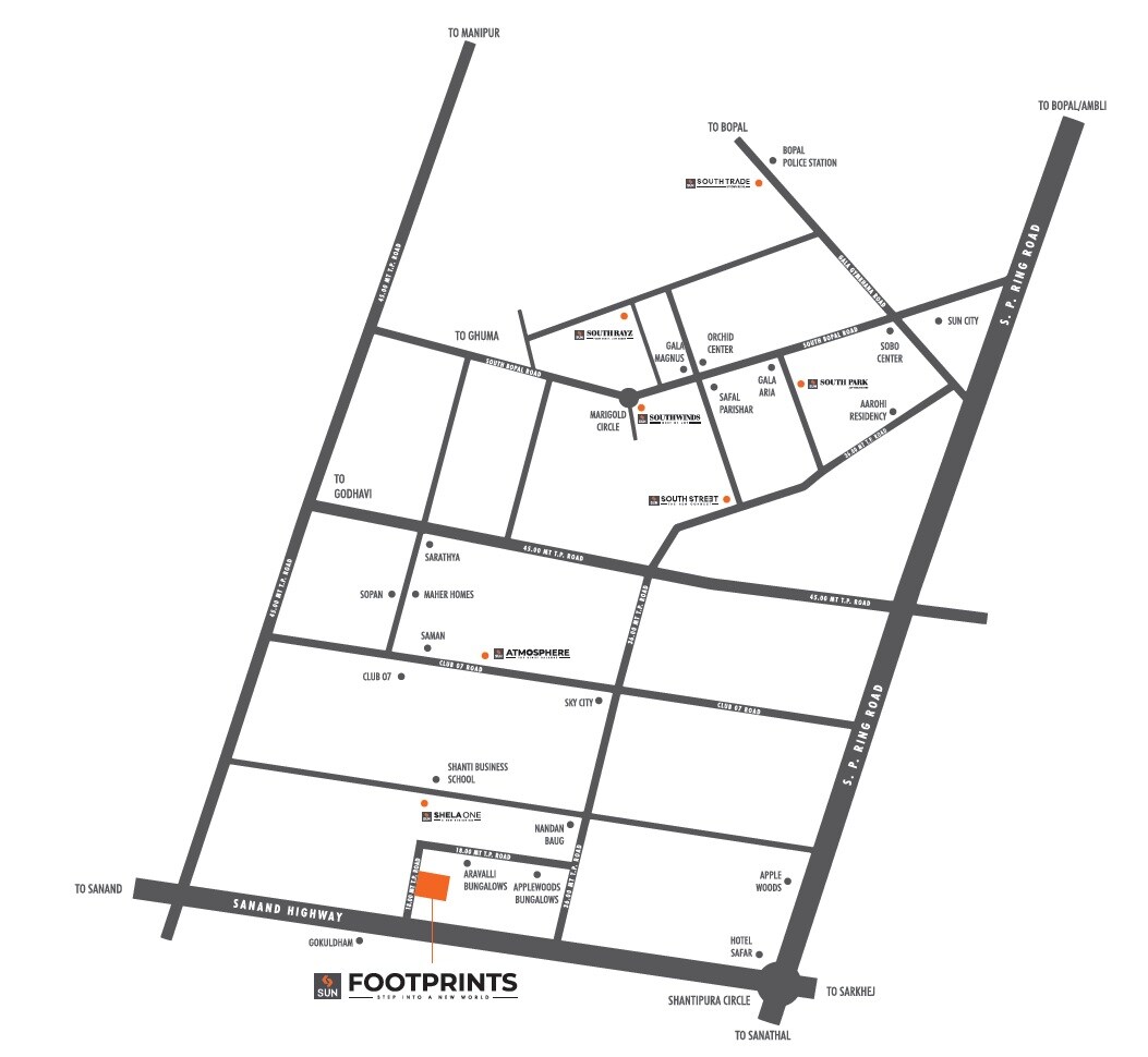 Sun Footprints Location Image